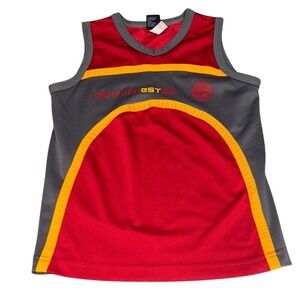 OshKosh B'gosh Kids Red Gray Yellow Sleeveless Athletic Tank Top Size‎ 6
